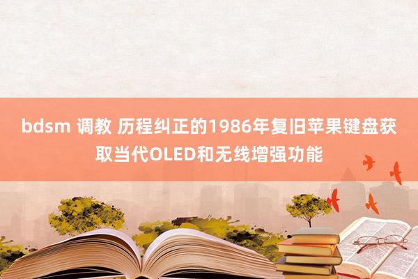 bdsm 调教 历程纠正的1986年复旧苹果键盘获取当代OLED和无线增强功能