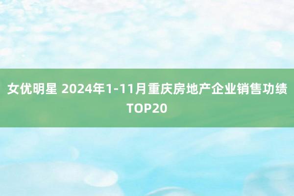 女优明星 2024年1-11月重庆房地产企业销售功绩TOP20